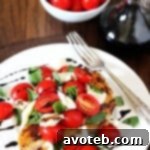 Chicken Caprese with fresh basil
