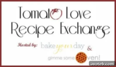 Tomato Love Recipe Exchange banner for upcoming events.