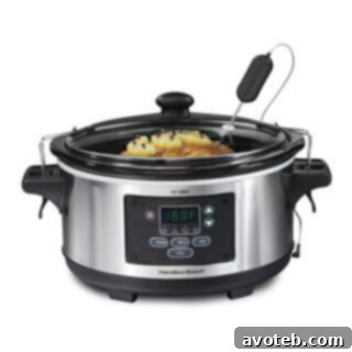 Featured giveaway prize: Hamilton Beach Set & Forget 6-Quart Programmable Slow Cooker.