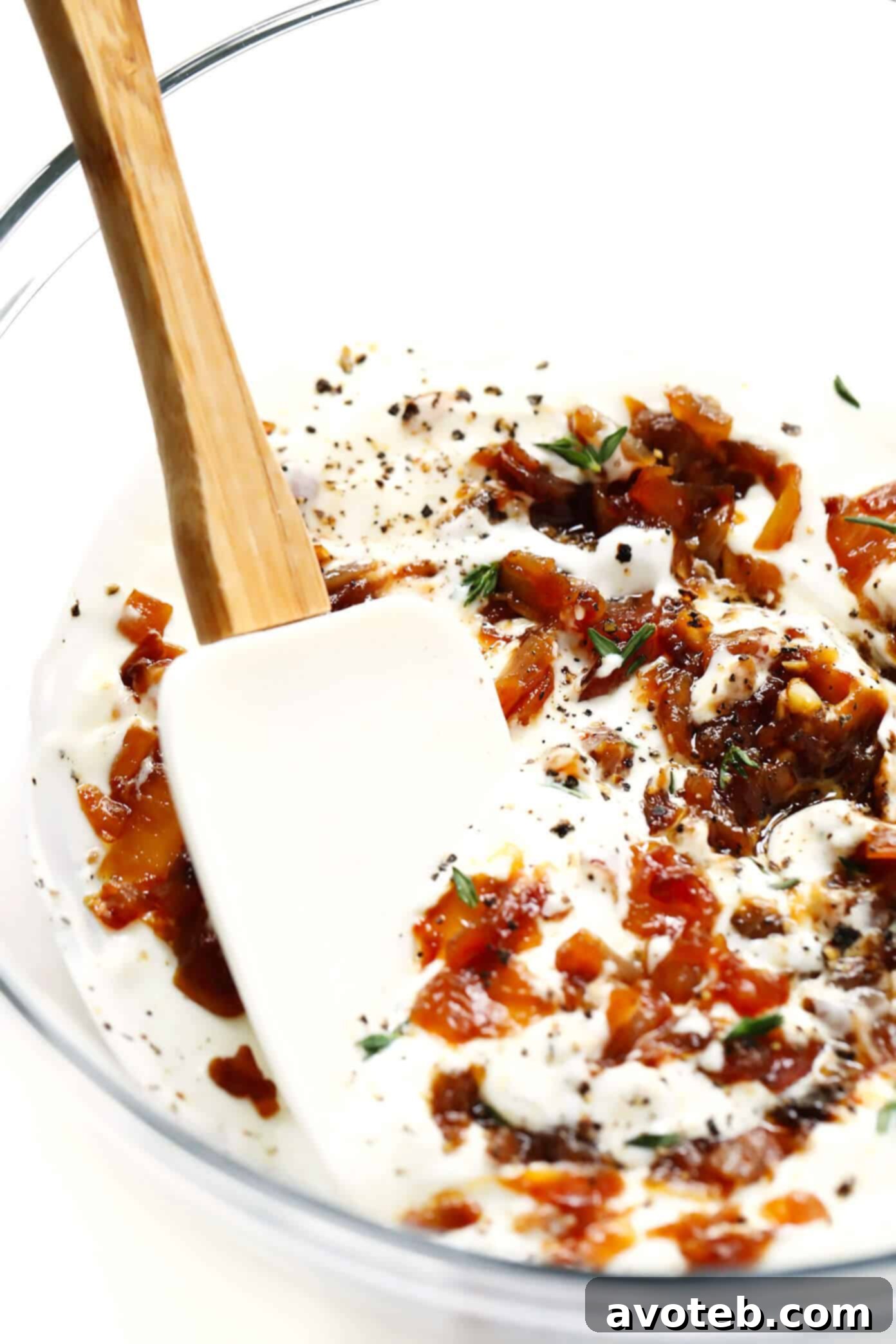 Homemade French Onion Dip Ingredients Showcase