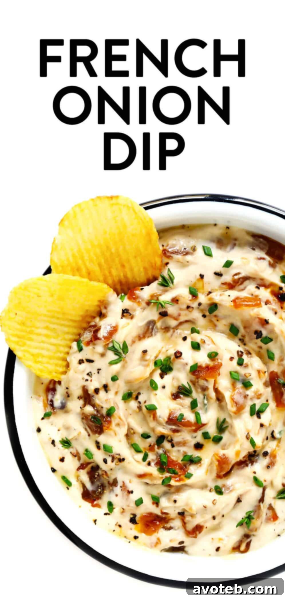 Beautifully Plated French Onion Dip