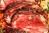 Garlic and Herb Crusted Prime Rib with Au Jus