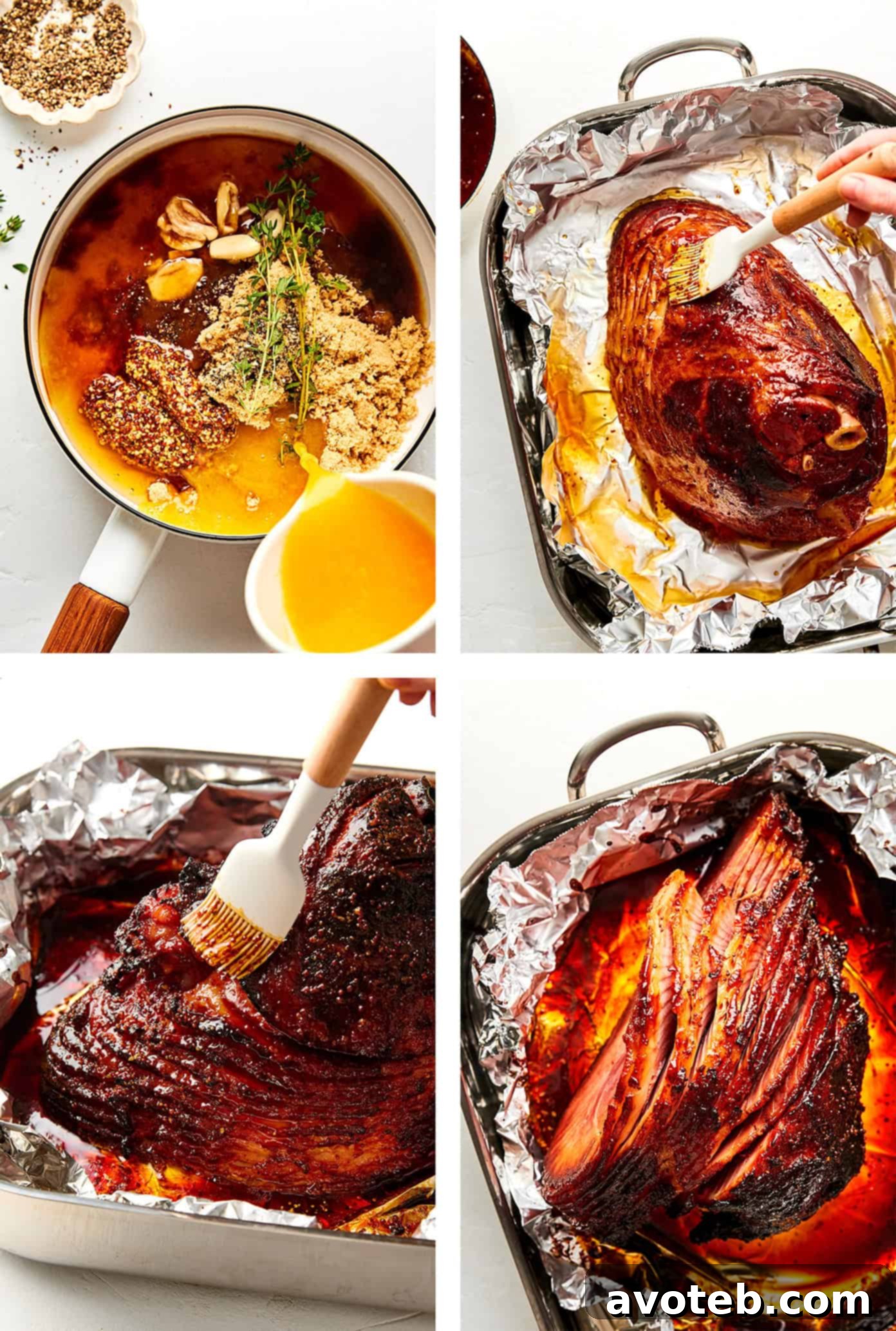 Steps to Make Glazed Ham
