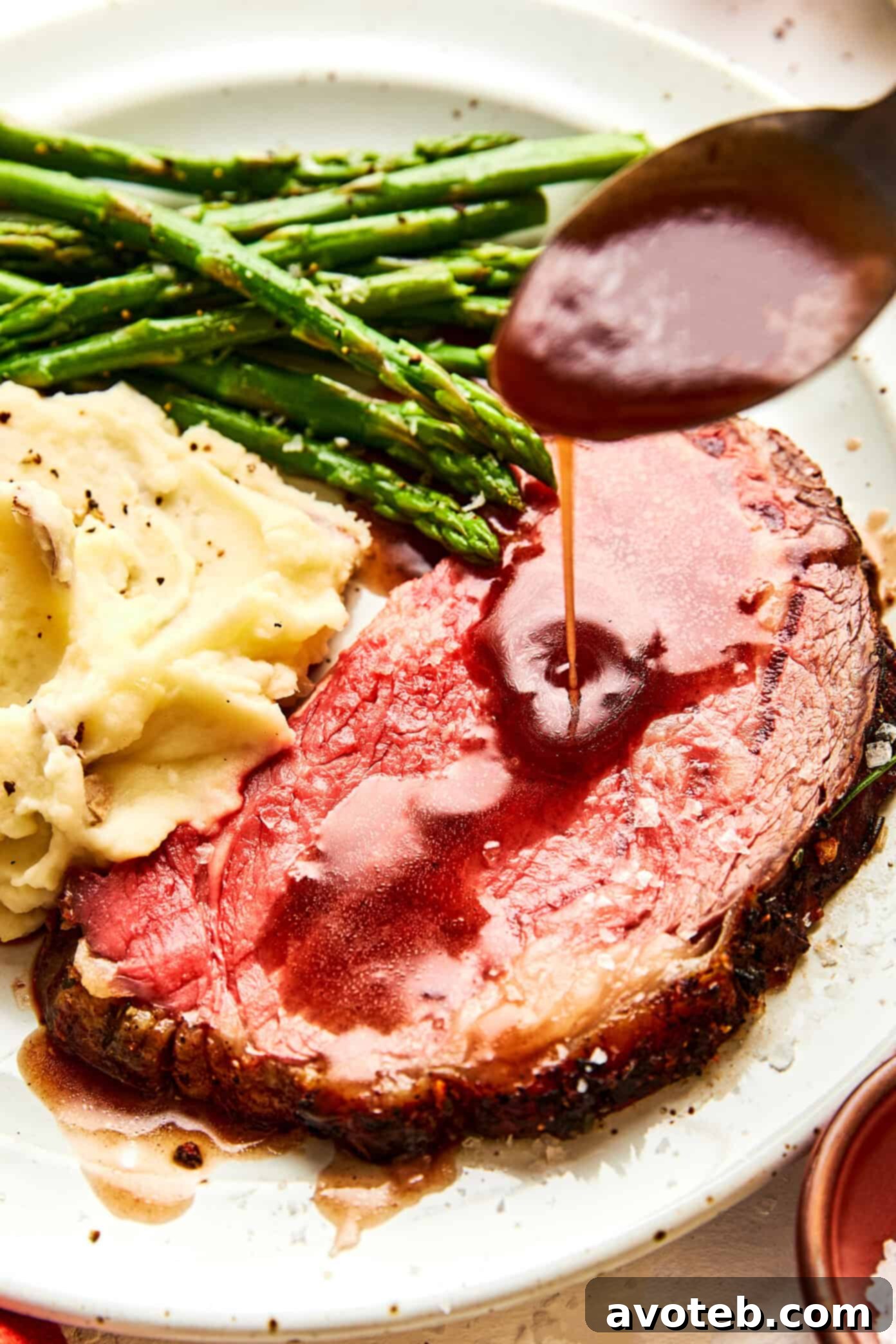 Prime Rib Ready to Serve