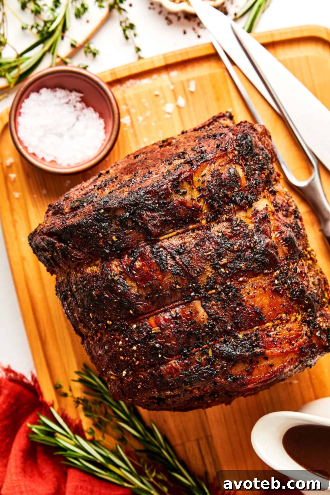 Sliced Prime Rib with Au Jus