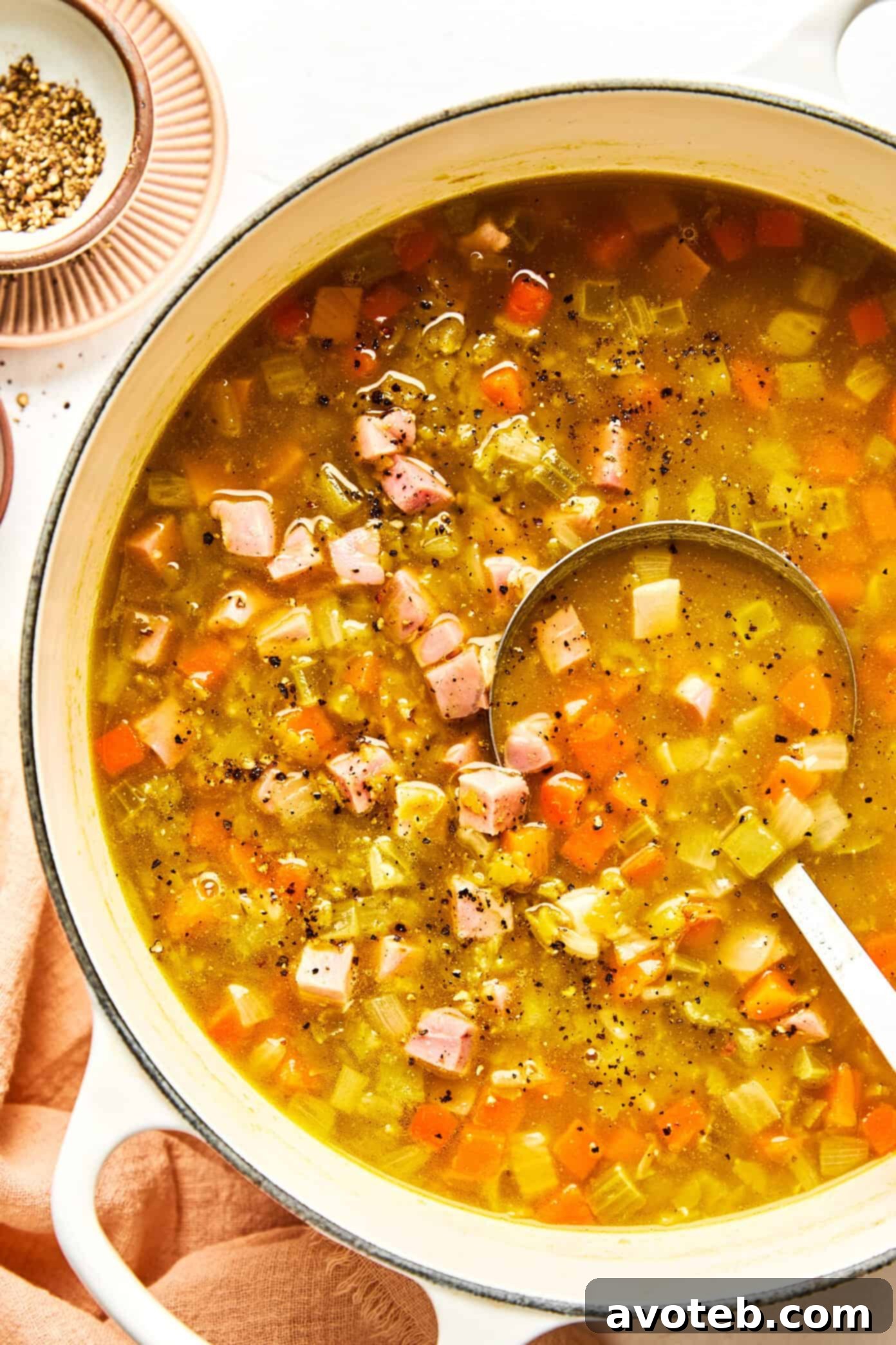 Simmering Split Pea Soup