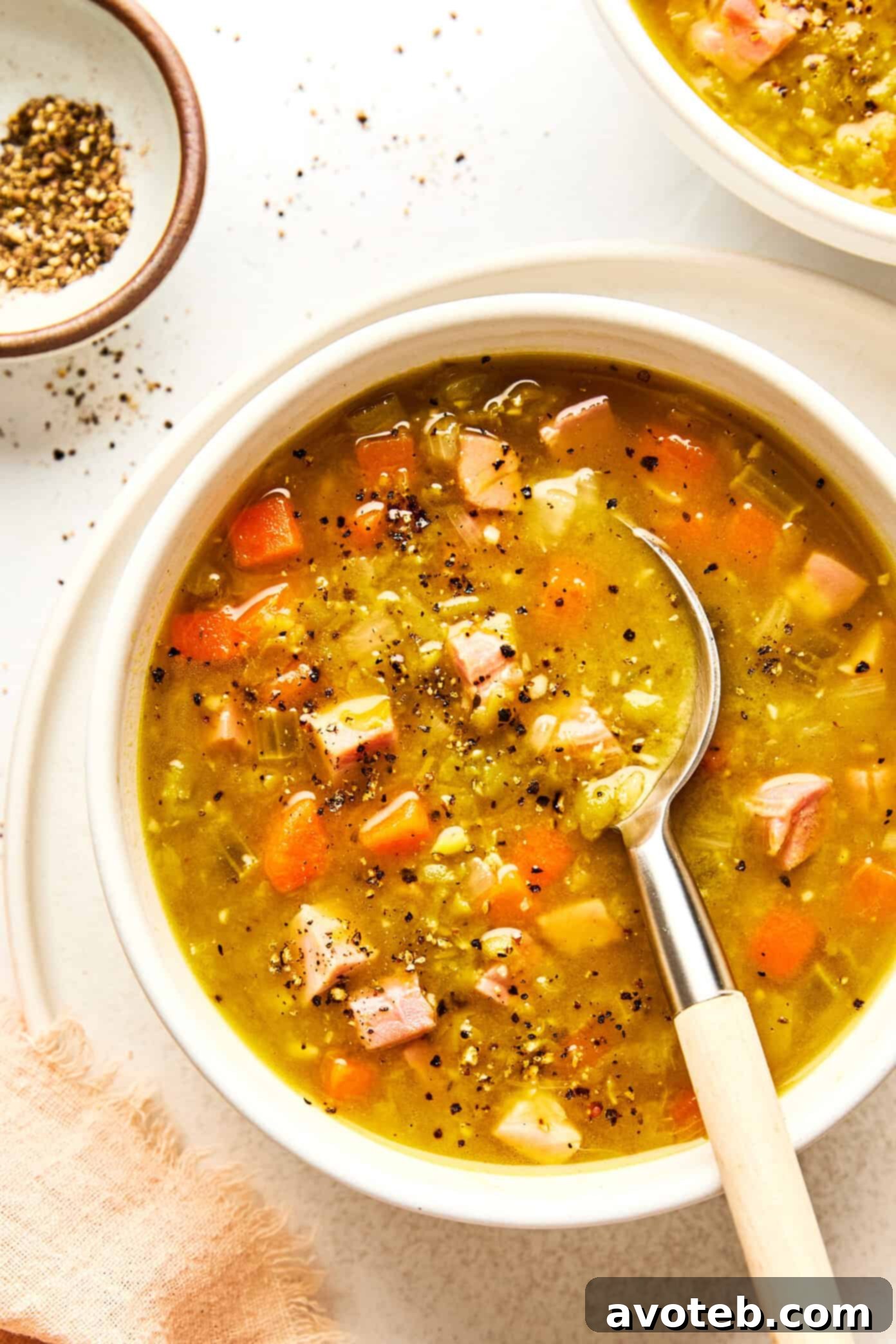 Serving of Split Pea Soup