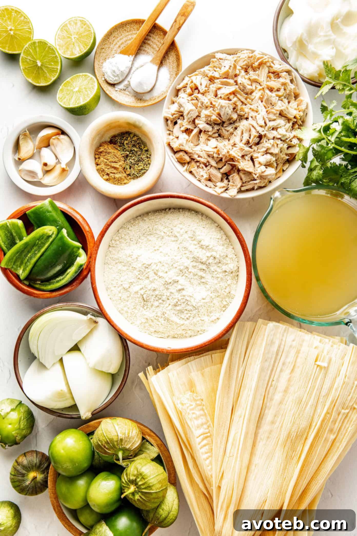 Steaming Green Chicken Tamales in a pot