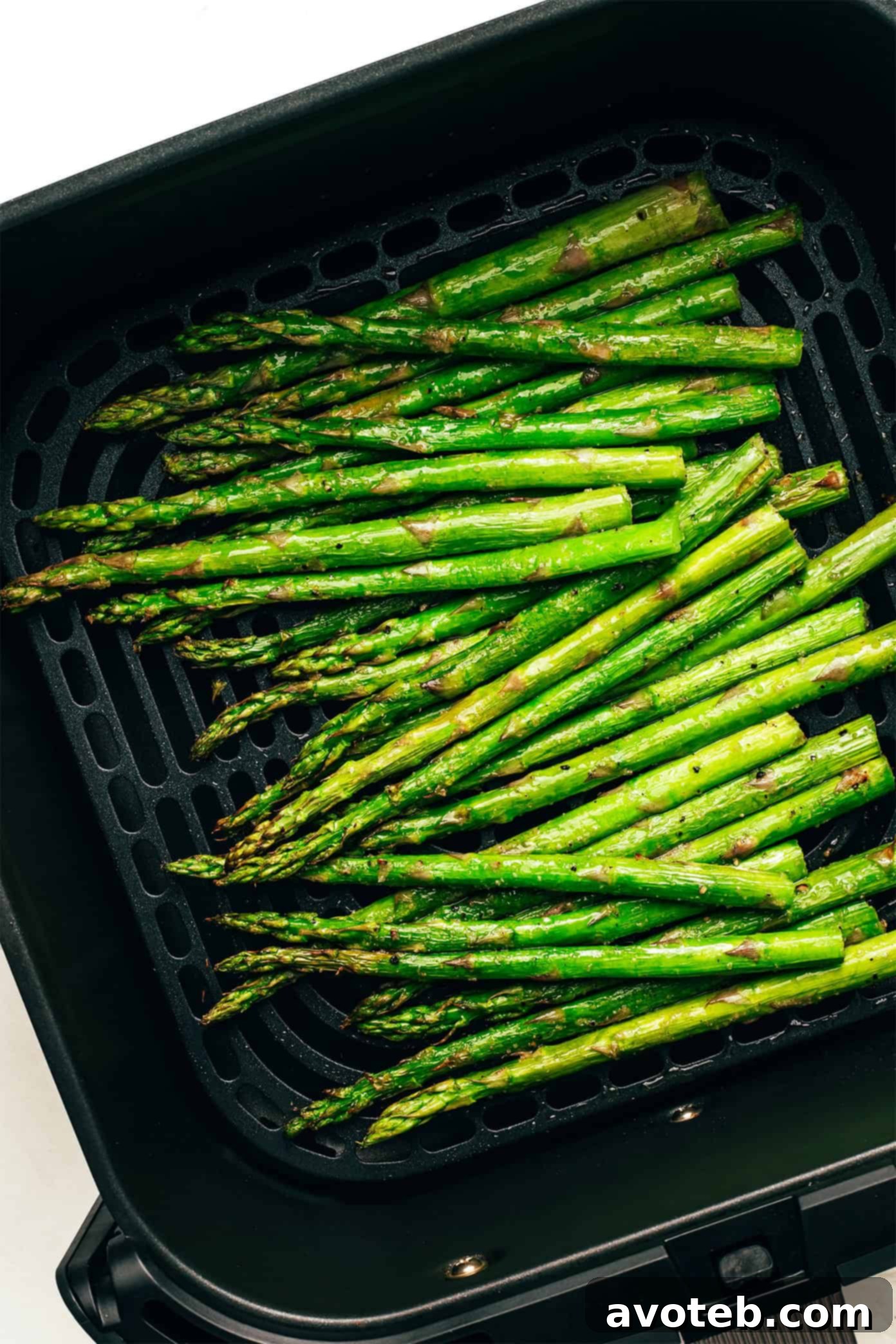 Air Fryer Asparagus with Parmesan Cheese