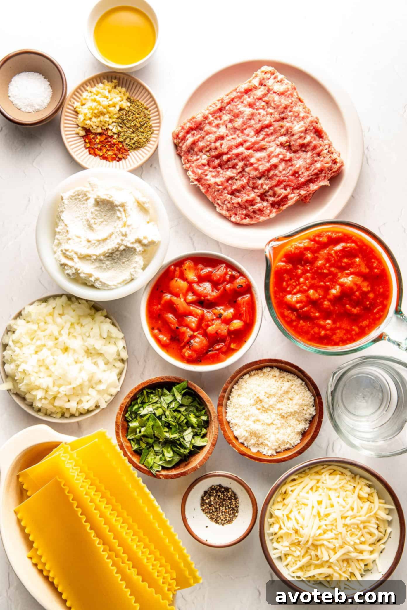 Skillet Lasagna Simmering