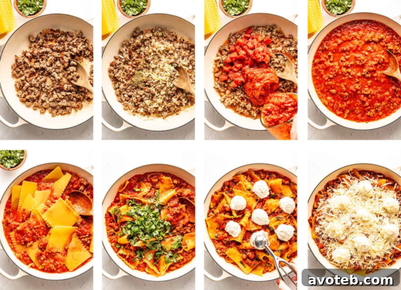 Vegetarian Skillet Lasagna Variation