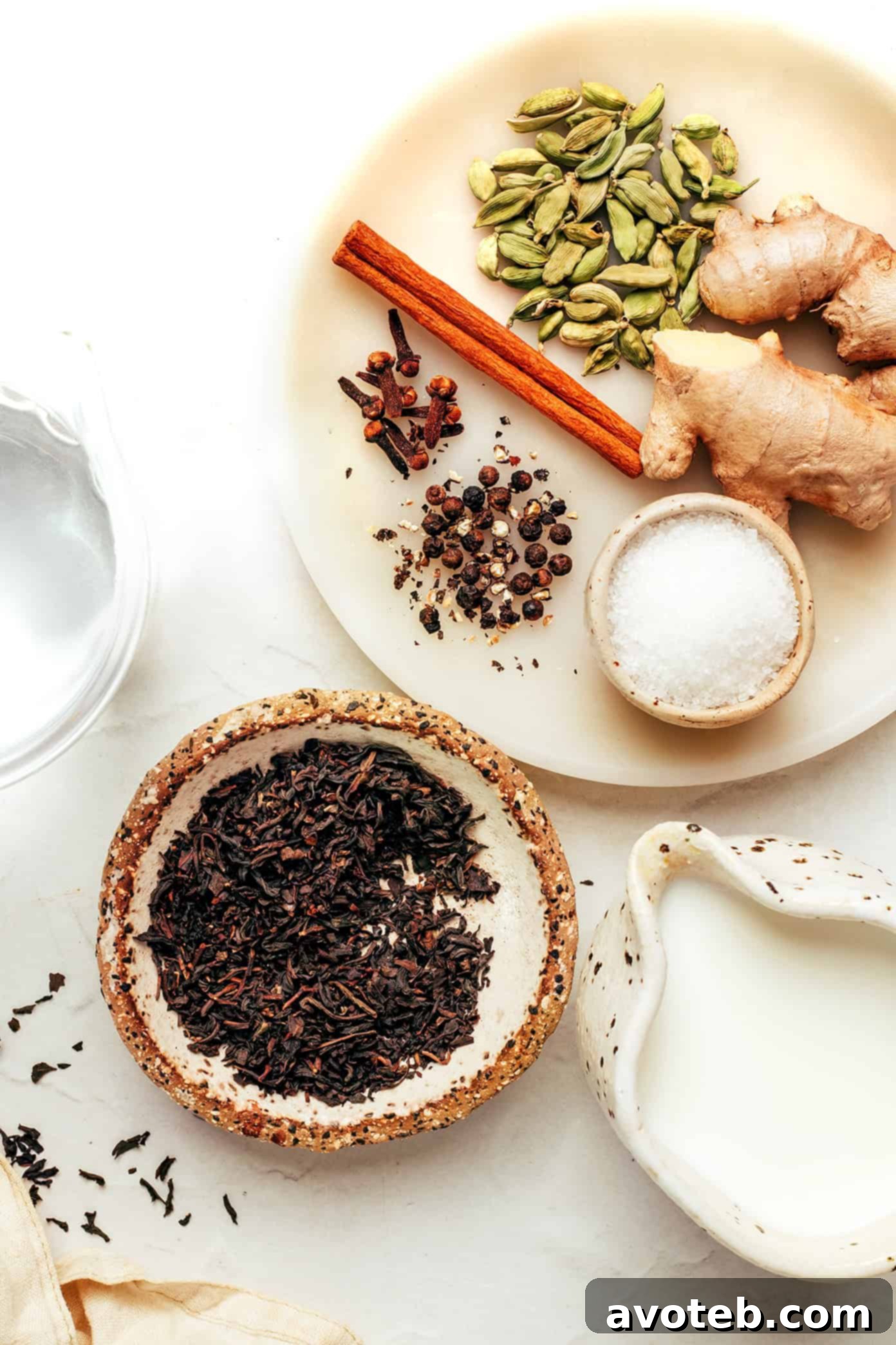 Ingredients for Masala Chai