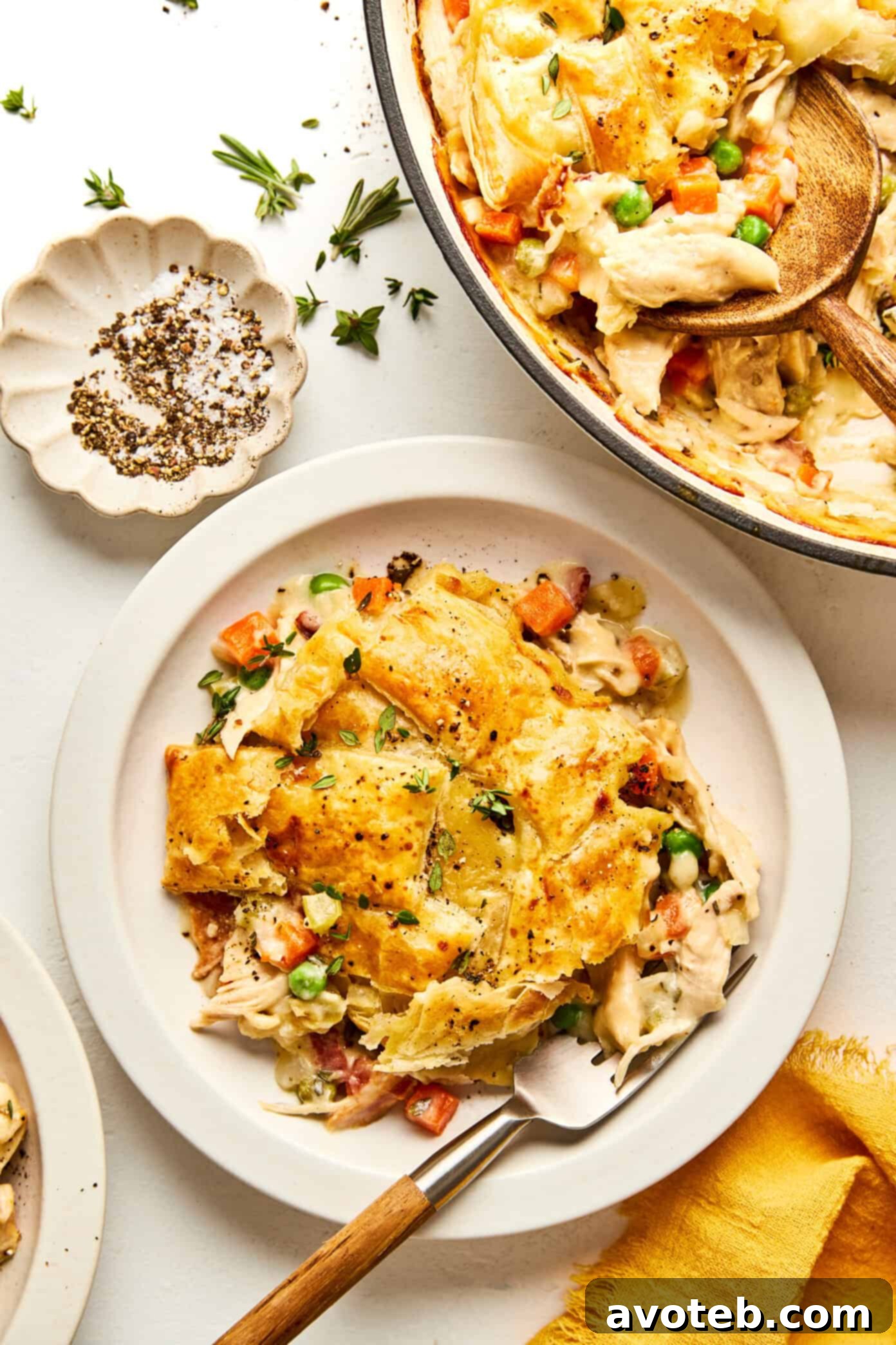 Delicious Puff Pastry Chicken Pot Pie