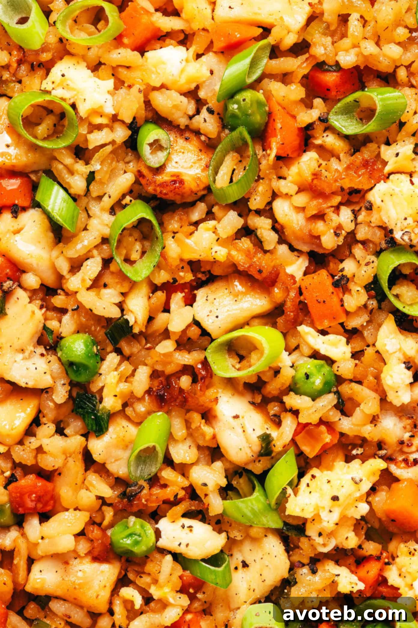 Serving Chicken Fried Rice