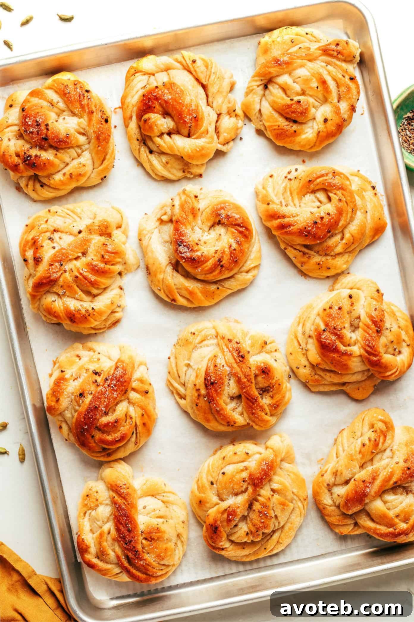 Finished Swedish Cardamom Buns