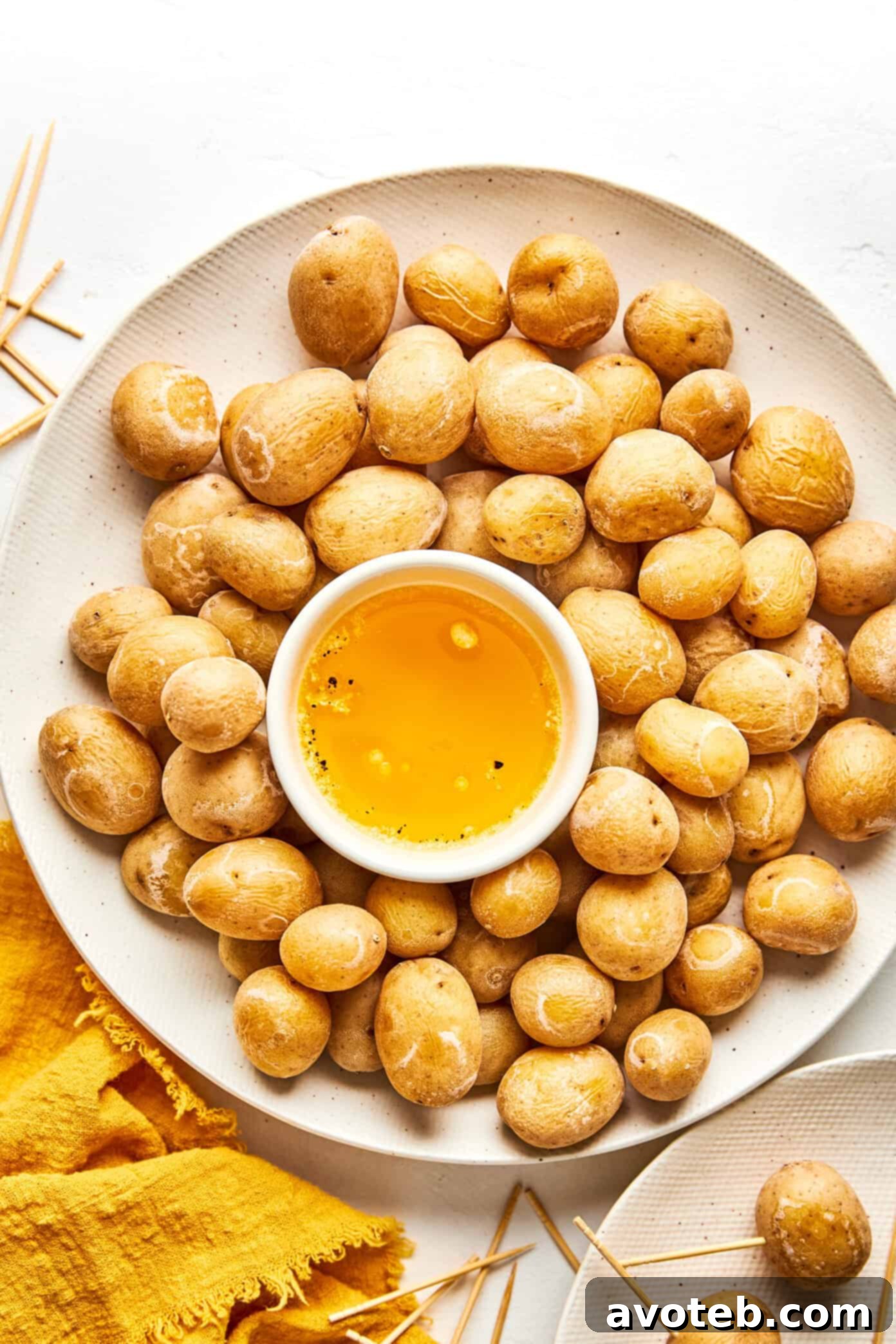 Close-up of Salt Crusted Potatoes