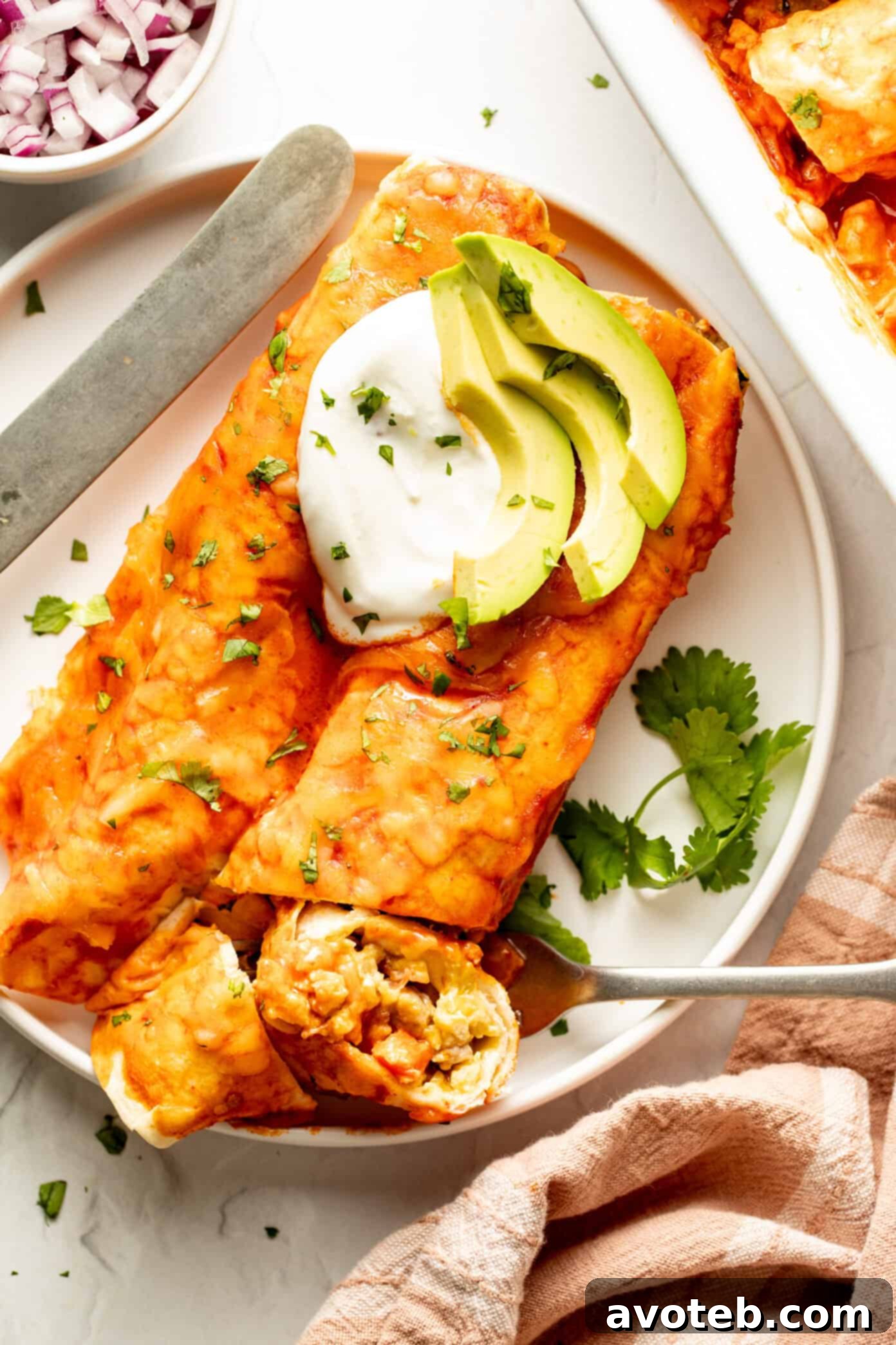 Delicious Breakfast Enchiladas