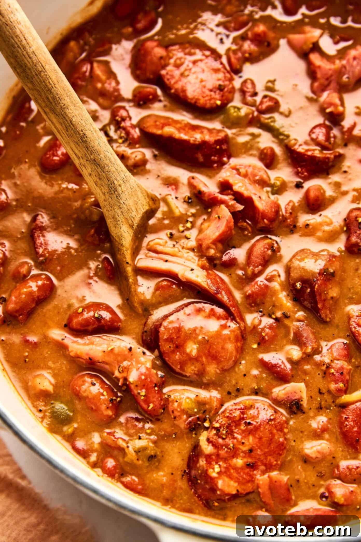 Bowl of red beans and rice