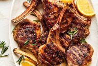 Garlic Rosemary Lamb Chops in Lemon Butter Sauce