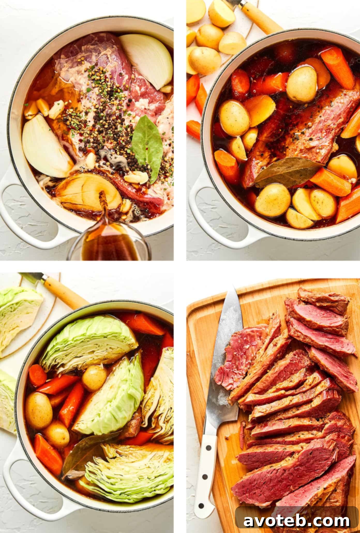 Steps to Make Corned Beef and Cabbage