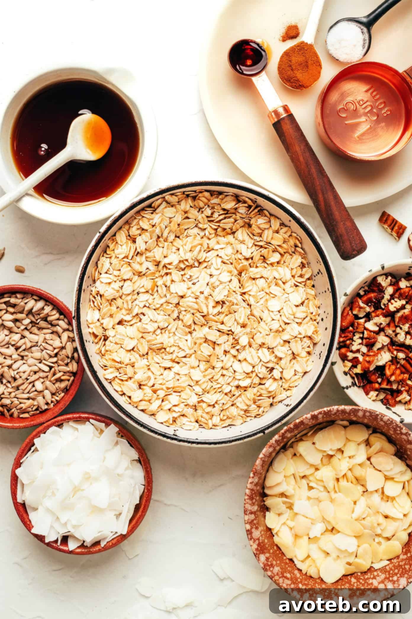 Air Fryer Granola Ingredients
