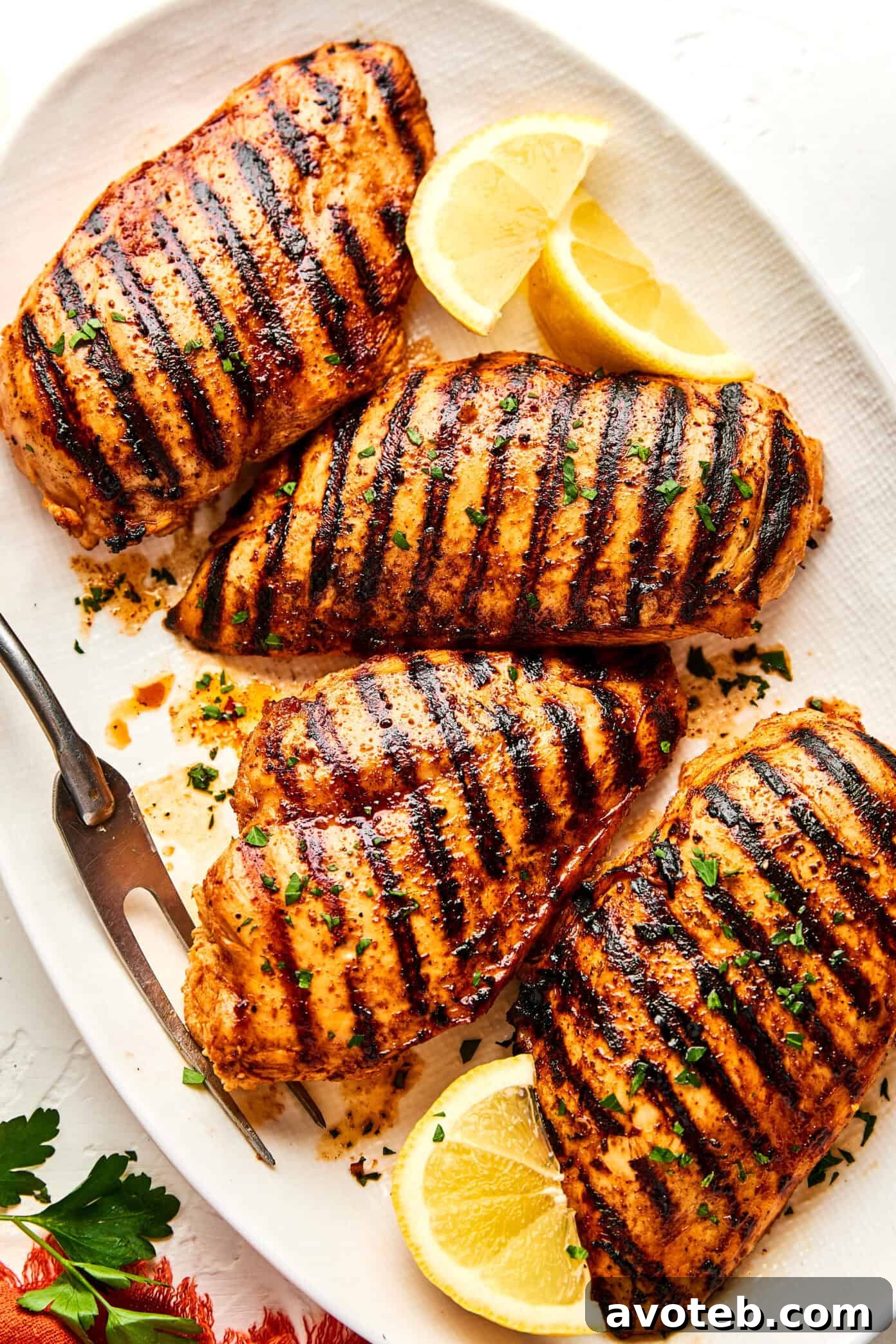 grilled chicken with lemon