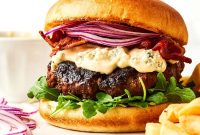 Black & Blue Burger Recipe: Smoky Beef with Blue Cheese Melt
