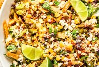 Grilled Street Corn Salad with Fresh Greens