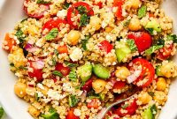 Mediterranean Quinoa Salad with Feta and Lemon Vinaigrette