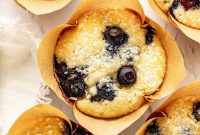 Fluffy Homemade Blueberry Muffins with Lemon Zest