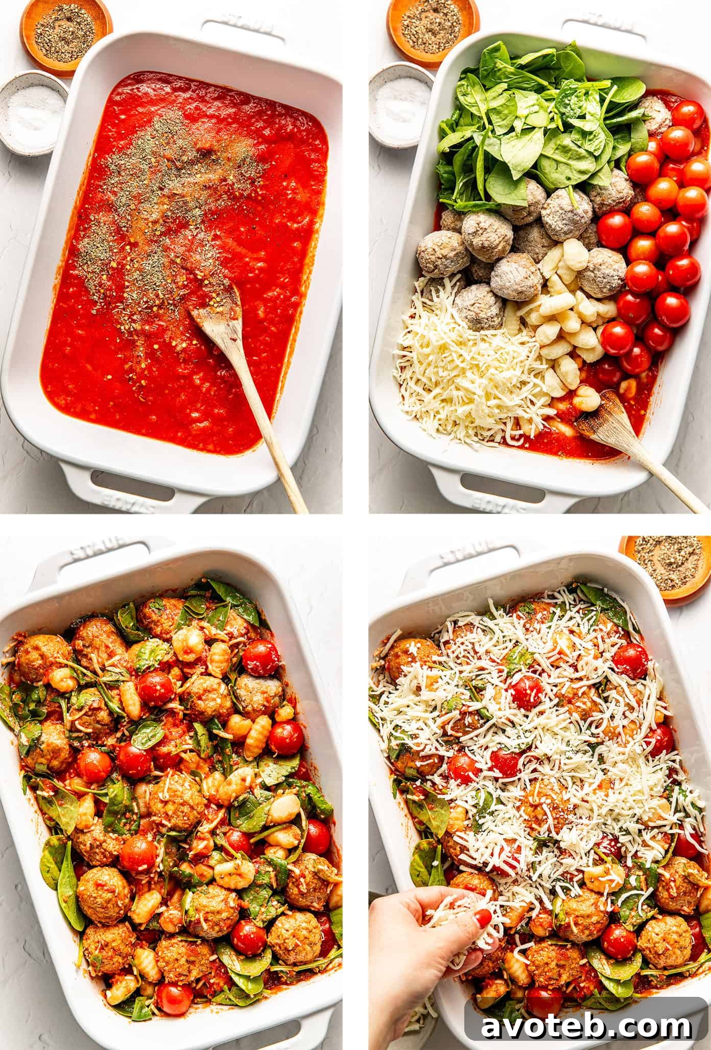 One-Pan Baked Gnocchi with Meatballs and Tomato Sauce 5 img 103796 4