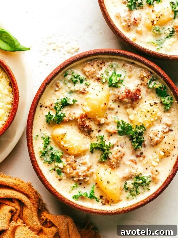 One-Pan Baked Gnocchi with Meatballs and Tomato Sauce 9 Easy Zuppa Toscana Soup with Gnocchi