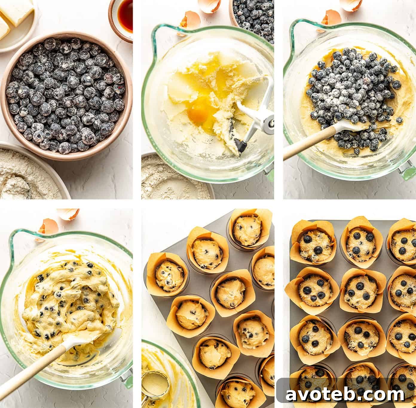Fluffy Homemade Blueberry Muffins with Lemon Zest 5 img 104297 4