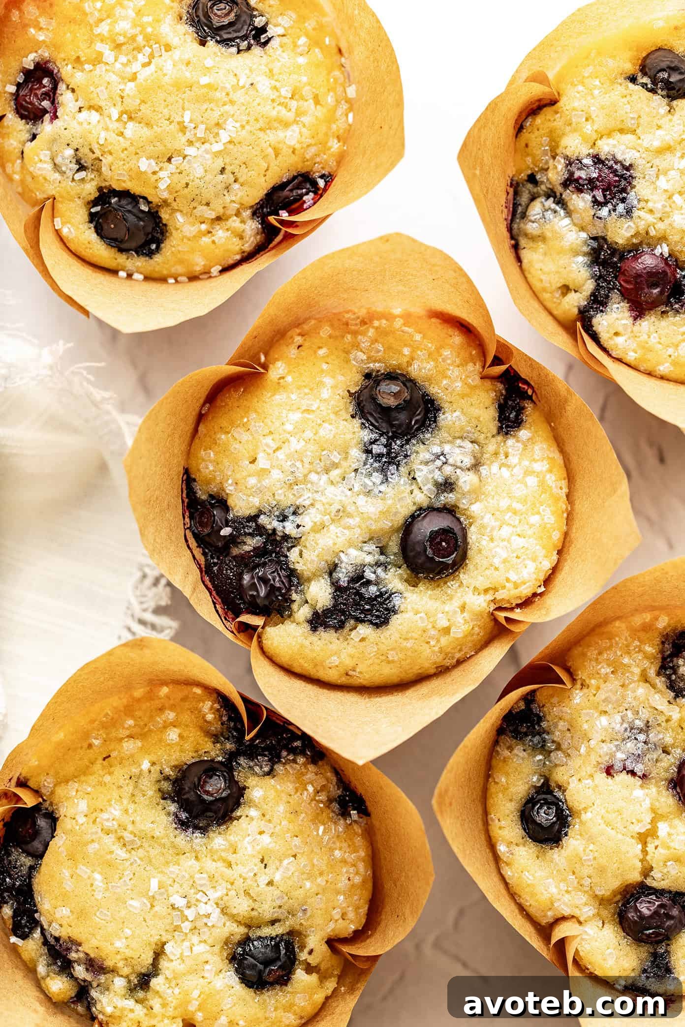 Fluffy Homemade Blueberry Muffins with Lemon Zest 6 img 104297 5