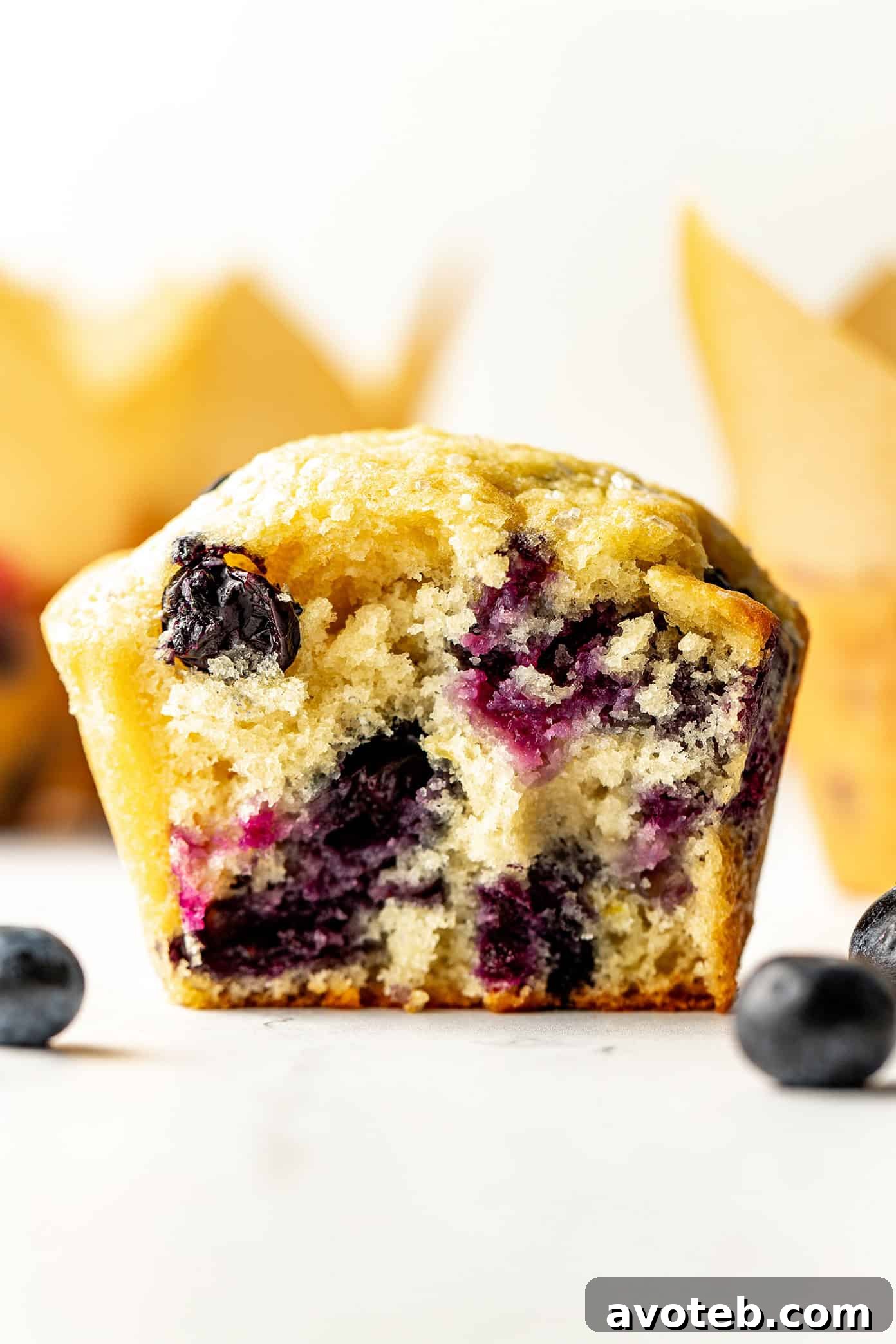 Fluffy Homemade Blueberry Muffins with Lemon Zest 7 img 104297 6